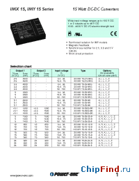 Datasheet 40IMX15-24-24-9 manufacturer Power-One